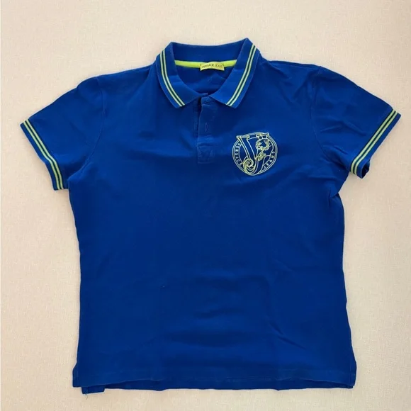 Versace Jeans Collection Royal Blue Men’s Polo Shirt - Picture 1 of 5